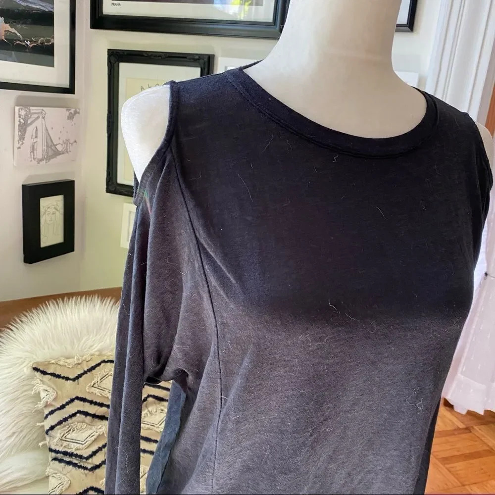 AllSaints Aino Shoulder Cut Out Top - Picture 6 of 8